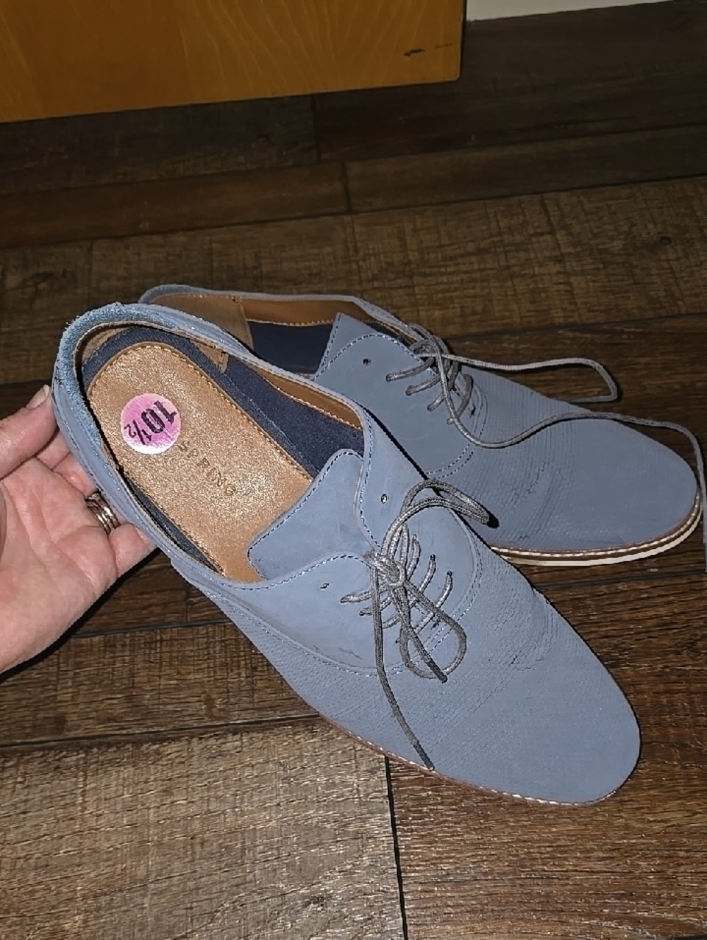 Men's Casual Lace-Up Oxfords in Light Blue